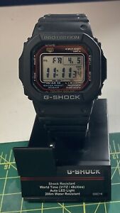 Casio G-Shock Men's Tough Solar Atomic Black Resin Sport 47mm Watch GW-M5610