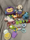 Lot Fisher Price Bright Starts Baby Toys Stroller Rings Links  Rattle Teether