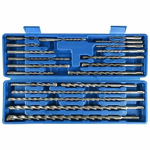 20 Piece Carbide-Tipped SDS-plus Rotary Hammer Drill Bit Set with Storage Case