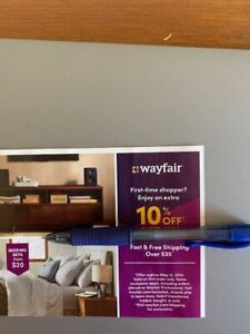 WAYFAIR 10% off promo code coupon - FIRST ORDER ONLY - Exp. 5/14/24 Fast Ship