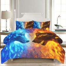 Wolf Printed Bedding Set 1 Soft Duvet Cover Pillowcase Set Twin King Queen Full