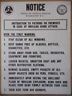 Vintage Funny Nuclear Warning Government Headshop Poster Cold War Civil Defense