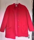 Excellent condition TU red  wool blend coat Size 10