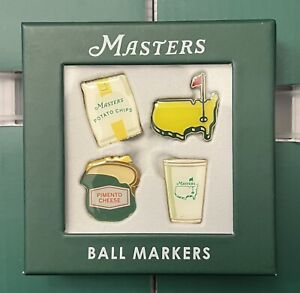 2024 Masters Golf Concession Ball Markers 4 pack Augusta National Golf Course