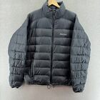 Marmot Mens Jacket Black Large 800 Fill Goose Down Packable Lightweight Casual