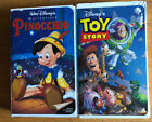 Lot of 2 VHS Walt Disney PINOCCHIO & TOY STORY Pixar, Video Tapes