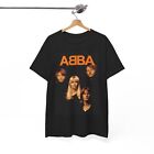Abba T-shirt vintage retro neon lights classic music Unisex Heavy Cotton Tee
