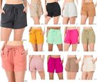 NWT Boutique zenana 100% cotton French terry soft drawstring waist shorts pocket