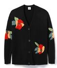CAbi #4465 Coming Up Roses Cardigan Black, Medium,  Fall 2023, NWT $169