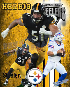 Pittsburgh Steelers  Lithograph print of Nick Herbig 2023