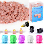 200-1000Pcs Doll Head Tattoo Ink Cups Permanent Prevent Falling Off With Base