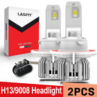 2x H13 9008 LED Headlights Bulbs Hi-Low Beam Conversion Kits Replace Halogen
