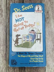 DR SEUSS “I Am Not Going To Get Up Today!” VHS 1991 RANDOM HOUSE Good RARE
