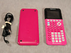 Texas Instruments TI 84 Plus CE Graphing Calculator Pink With Cover & Charger