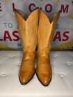 Justin 2402 83128 Men's Leather Cowboy Western Boots Vintage Size 12 EE Wide