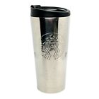 Starbucks Shiny Chrome Silver Stainless Steel Tumbler Travel Mug 2014 Cup 16 oz