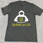 Sp4rkcon T-shirt S Gray Heater Double Sided Cotton Blend Hack Better