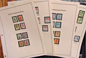 New Listing1975 US Americana Stamp Issue, Regular, Coils & booklets MNH OG Mounted on pages