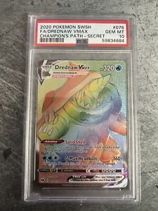 PSA 10 Drednaw VMAX 075/073 Champions Path - Pokemon TCG - Full Art Rainbow Rare