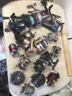 Fishing Reel Lot of 14 Daiwa Shakespeare And Others For Parts Or Repair