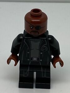 Lego Superhero Nick Fury - Gray Sweater and Black Trench Coat 76130