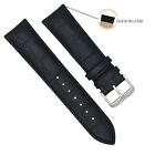 18mm 20mm 22mm Quick Fit Alligator Grain Genuine Leather Watch Band Strap