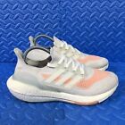 Adidas Ultraboost 21 Womens Shoes Size 8.5 White Pink Running Walking Sneakers