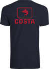 20% Off Costa Del Mar Emblem Marlin Short Sleeve Fishing T-shirt-Navy -Free Ship