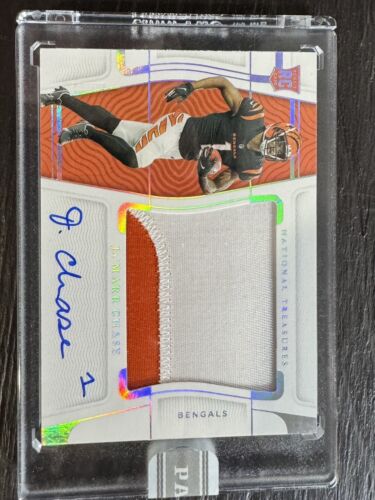 Ja’marr Chase National Treasures 1/1 RPA Bengals Rookie ON CARD White Box one of