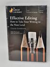 The Great Courses: Effective Editing by Molly McCowan (DVD & Guidebook) *New*
