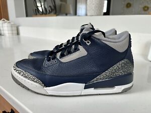 Nike Air Jordan 3 Retro Georgetown shoes men size 12 blue white CT8532-401