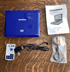 Sylvania Portable 7” Rechargeable DVD Player -SDVD7015 Tested & Working -No Cord
