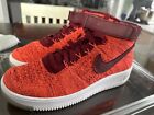 Size 8 - Nike Air Force 1 Flyknit Total Crimson W