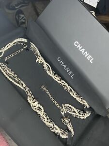 Chanel Multi Chain Pearl Necklace