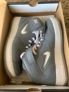 Size 8 - Nike Air Force 1 Jewel QS Mid NYC - Cool Grey