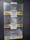 Maxell MX 90 Metal Type IV Blank Cassette Tape Lot of 3 Factory Sealed 90 Minute