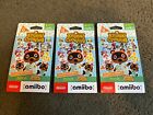 ✅ Amiibo Series 5 Animal Crossing New Horizons 6 Card Pack SEALED 3X LOT ✅