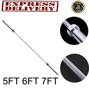 Olympic Barbell 7FT 6FT 5FT 2 Inch Gym Fitness Training Zinc Lifting Weight Bar