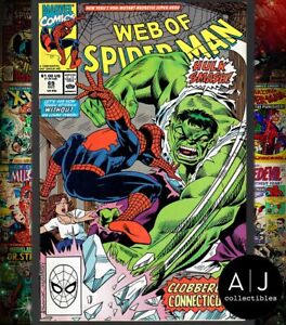 Web of Spider-Man #69 FN 6.0 MOISTURE DAMAGE Featuring the Hulk 1990