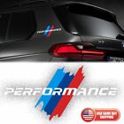 BMW M Performance Sport Car Door Bumper Windows Decorate 3D Sticker Decal White (For: 2021 BMW X5 M50i Sport Utility 4-Door 4.4L)
