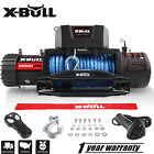 X-BULL Electric Winch 12V 12000LBS Synthetic Rope Towing Truck Off-Road 4WD SUV