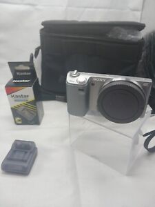 Sony Alpha NEX-5 14.2MP Digital Mirrorless Camera Body & Flash Only No Lens