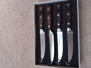 New Wusthof Crafter 4 Piece Steak Knife Set
