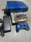 Microsoft Xbox 360 E Special Edition 500 GB Blue/Teal Console + Games