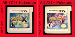 Pokemon X & Y - Loaded With All 721 + 120+ Legit Event Pokemon Unlocked (3DS)