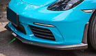 For Porsche 718 Boxster 2016-22 Real Carbon Fiber Front Bumper Lower Guard Trim