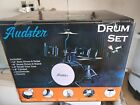 Audster Starter Drum Set DRJ-300 Black 4 Pieces Complete New