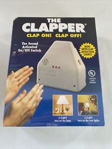 The Clapper Sound Activated On/Off Switch White New Factory Sealed