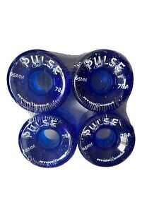 Atom Pulse Glitter Outdoor Wheels 78a Blue Gummy Quad Roller Skate Set of 4 New