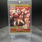 1990 Pro Set #8 Joe Montana 1989 NFL Passing Leader Card Misprint (No Back)